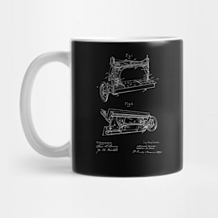 Sewing Machine Vintage Patent Drawing Mug